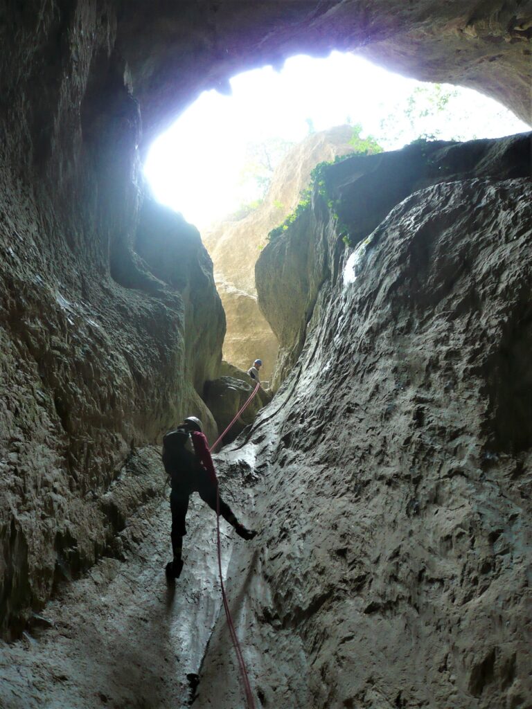 canyoning asciutto